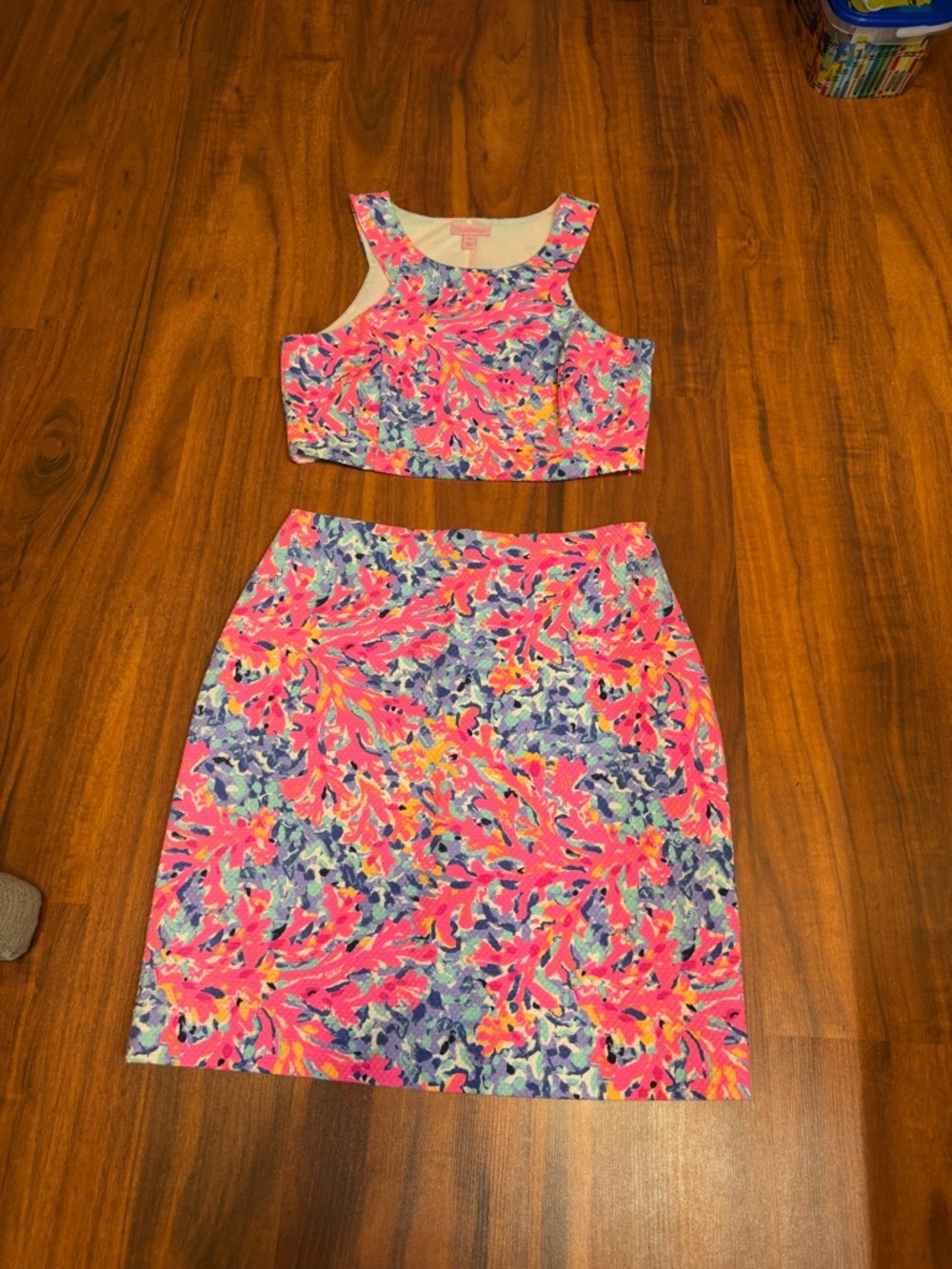 Lilly Pulitzer Pink, Blue & Purple Printed Set